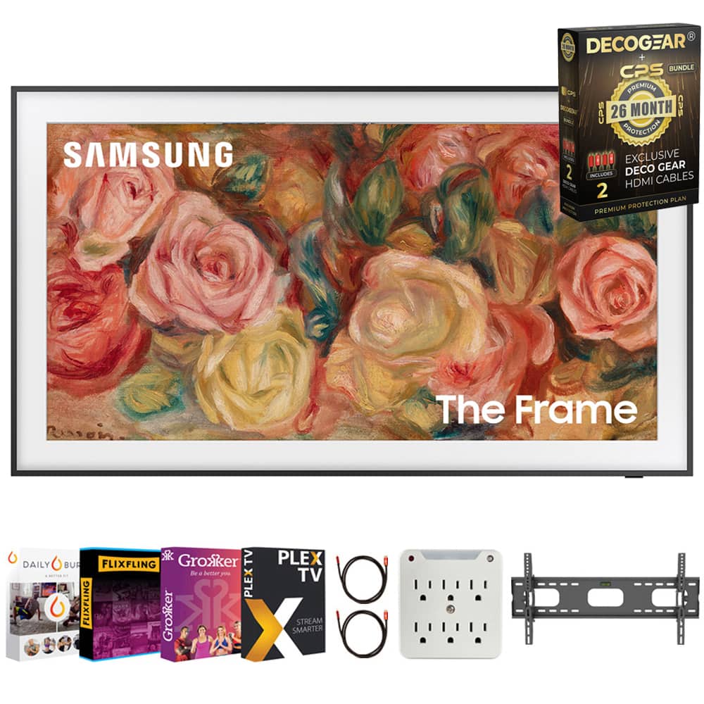 Samsung - 65" The Frame 2024 + 26 Month Protection & Movies Streaming Pack