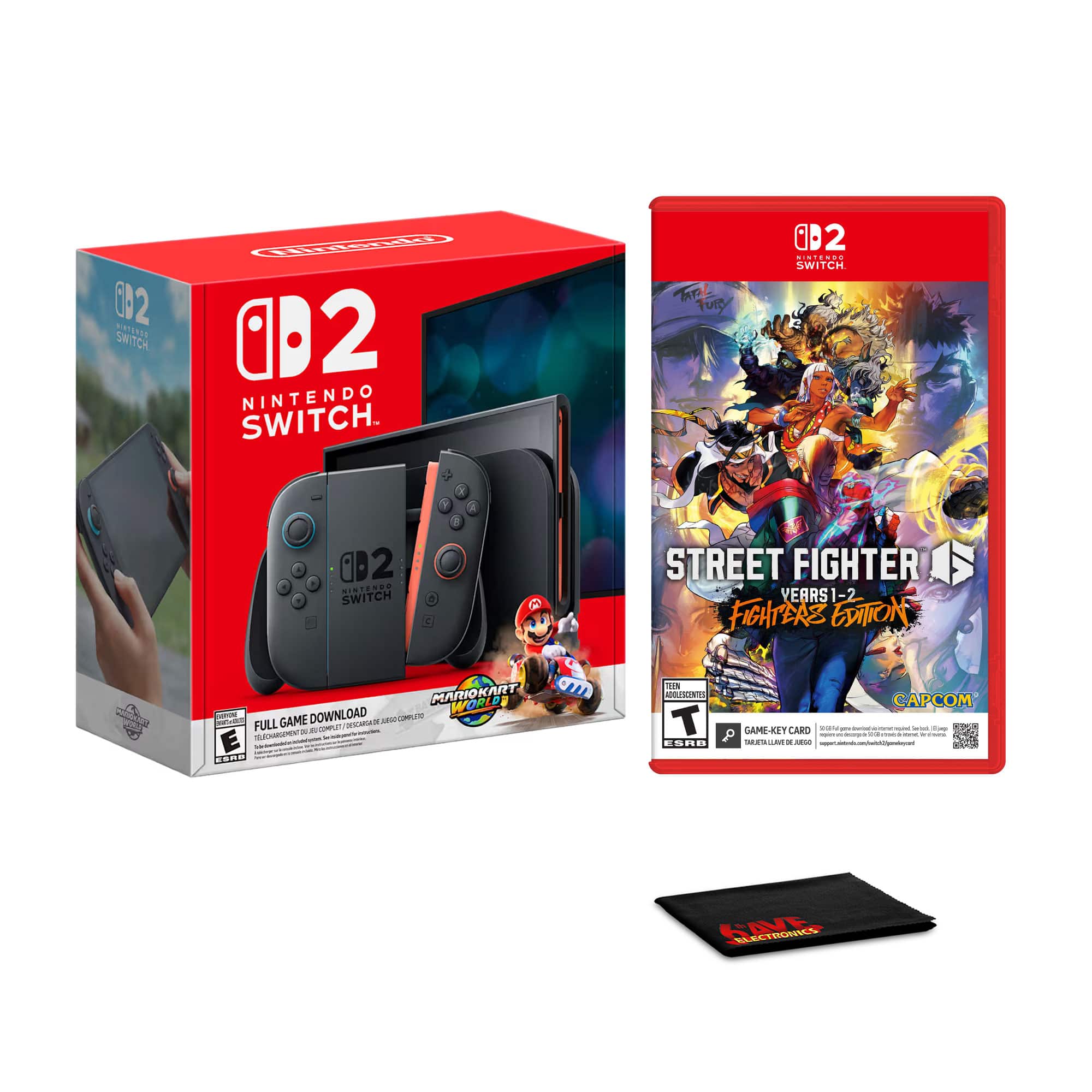 Switch 2 Mario Kart World and Street Fighter 6 Years 1-2 Bundle - Nintendo Switch 2
