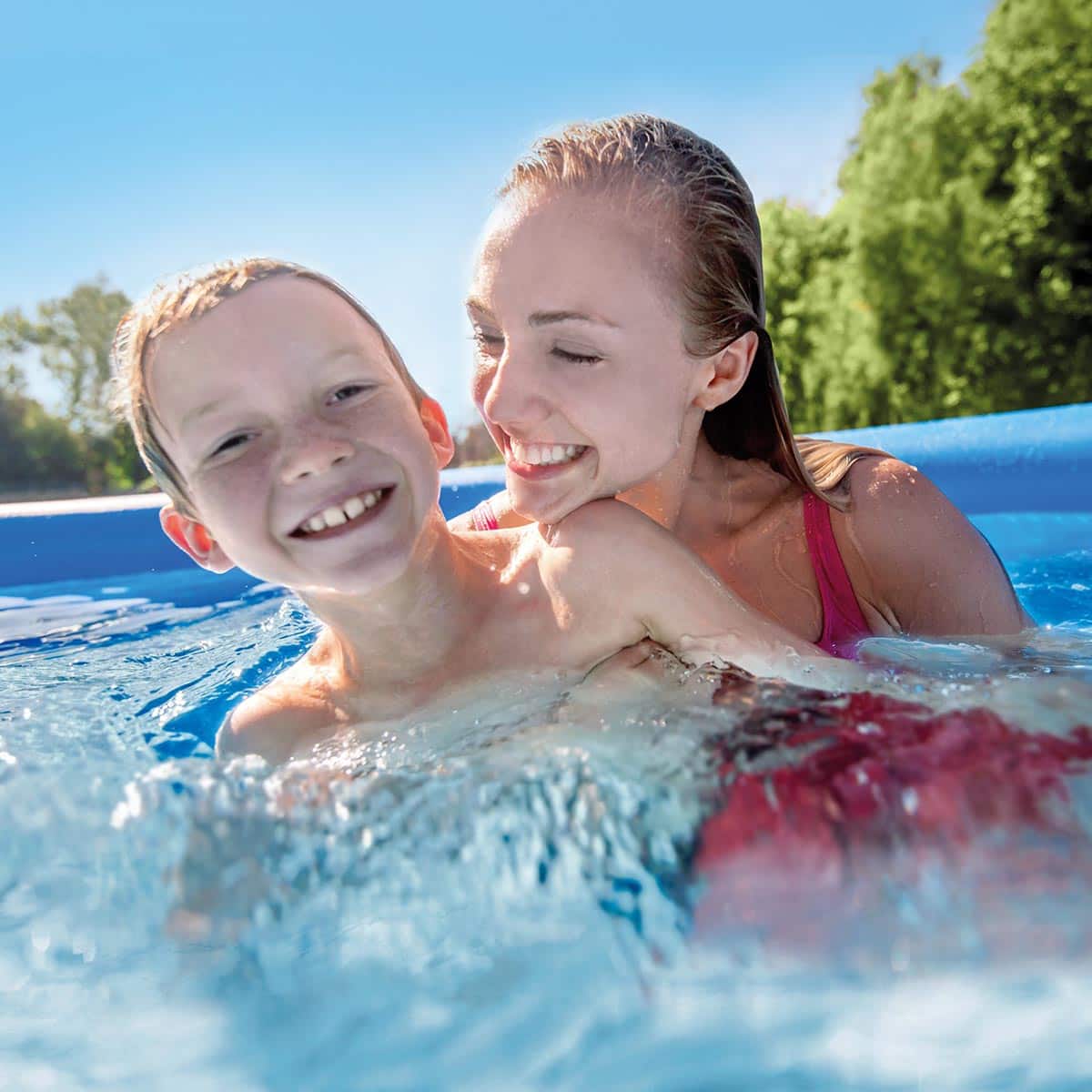Intex - 10'x2.5' Kid Swimming Pool w/Filter Pump & Cleaning Maintenance Kit - Image 5