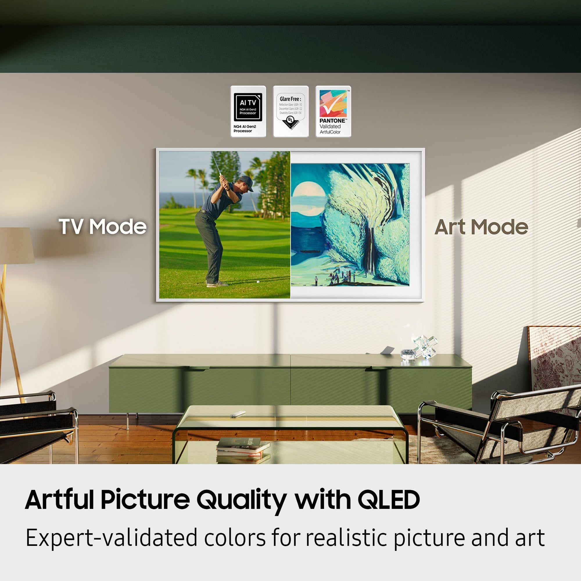 Samsung - QN43LS03FAFXZA 43 Inch The Frame QLED 4K Art Mode Vision AI Smart TV with 6 Year Amber Protection Plan (2025) - Image 5