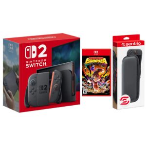 Switch 2 Video Game Console with Donkey Kong Bananza and Protective Case Bundle - Nintendo Switch 2